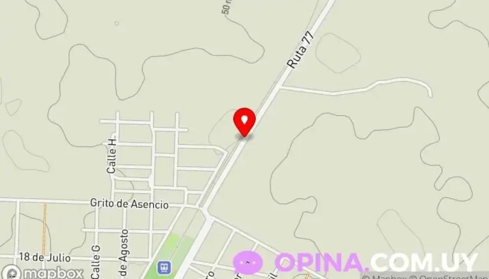 mapa de La Oportunidad Explotación lechera en Cardal