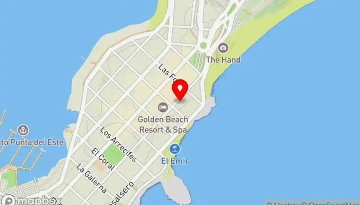 mapa de La Pancha Restaurante en Punta del Este