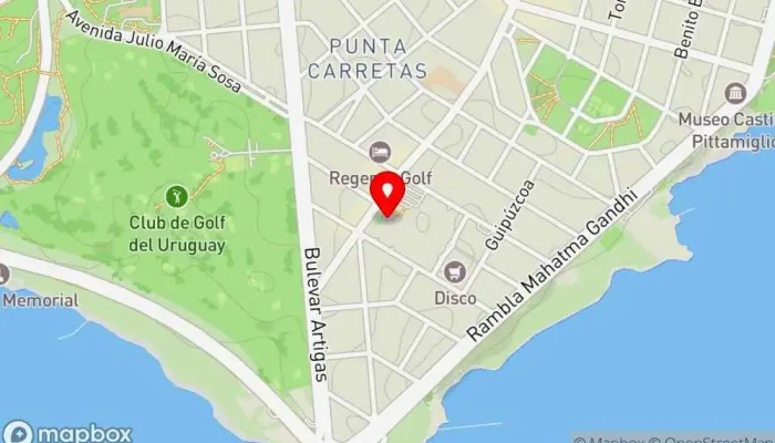 mapa de La Panera Rosa Restaurante en Montevideo