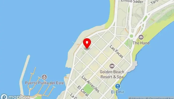 mapa de La Panera Rosa Punta del Este Restaurante en Punta del Este