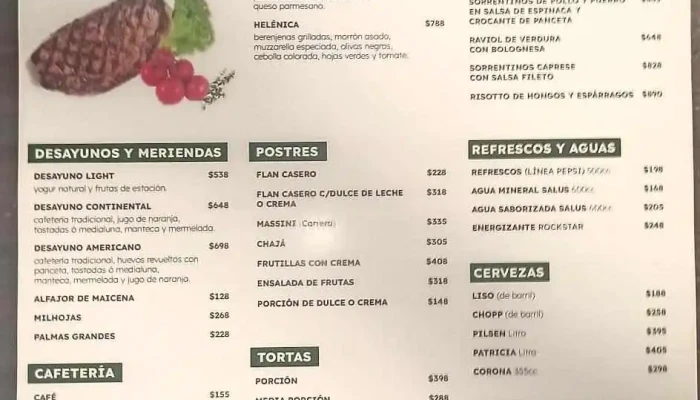 La Pasiva Gorlero:  Menu - Bar