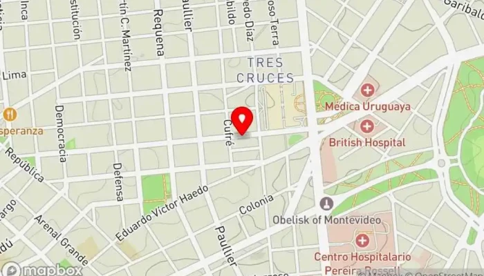 mapa de La Pasiva Restaurante en Montevideo