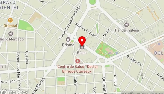 mapa de La Pasiva Restaurante de comida rápida en Montevideo