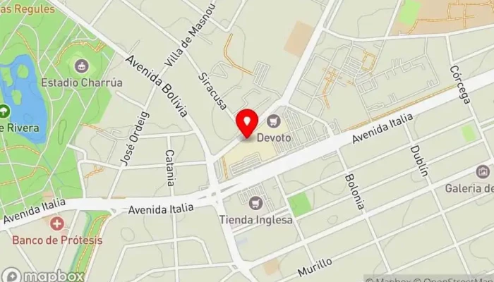 mapa de La Pasiva Restaurante de comida rápida en Montevideo