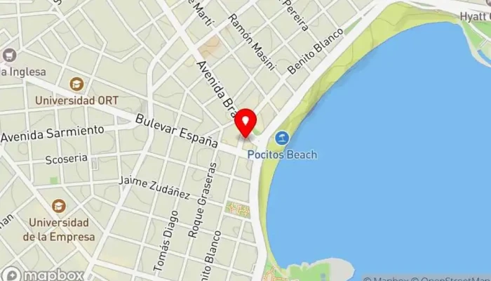 mapa de La Pasiva Pocitos Restaurante de comida rápida en Montevideo