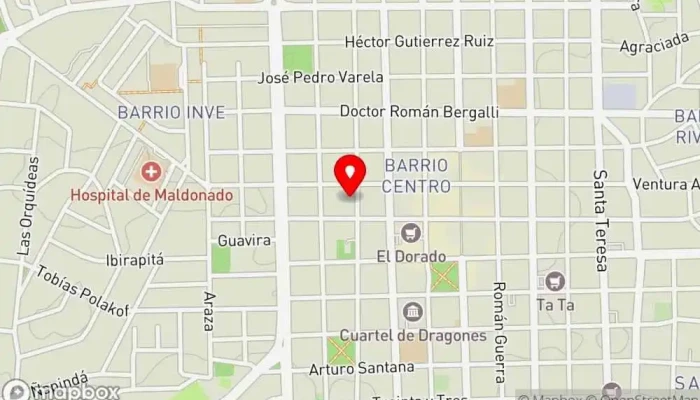 mapa de La Patrona Restaurante, Bar, Cervecería artesanal, Coctelería, Cafetería, Hamburguesería, Bar con música en directo, Pizzería, Bar de tapas en Maldonado