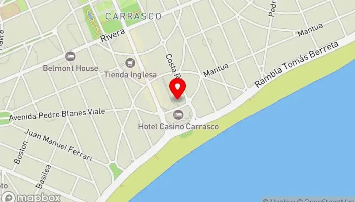 mapa de La Peatonal Cervecería al aire libre en Montevideo