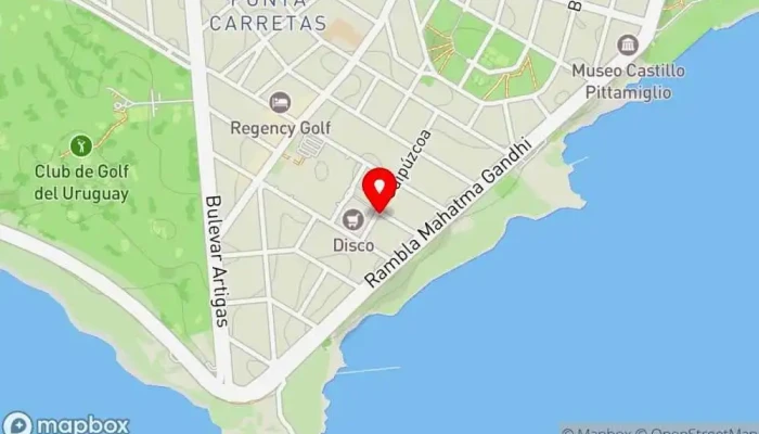 mapa de La Perdiz Restaurante en Montevideo