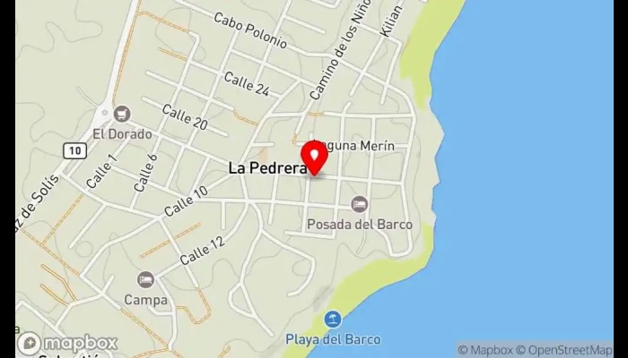 mapa de La Perrera Resto Mar Restaurante en La Pedrera