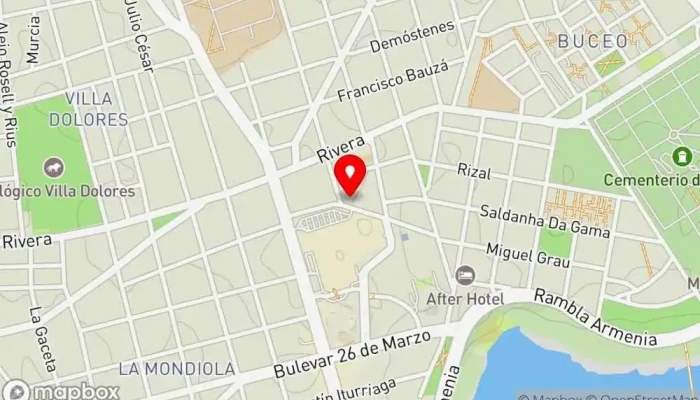 mapa de La Piqué Patio Bar en Montevideo