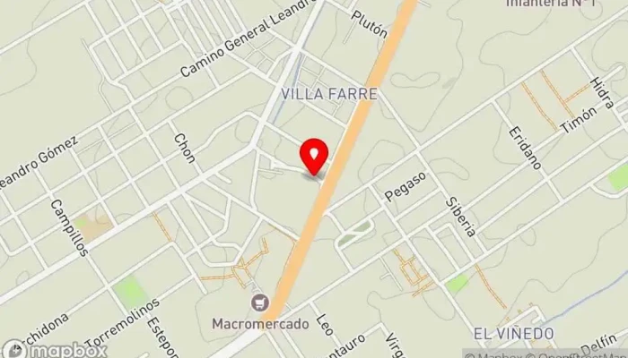 mapa de la pizzeria Restaurante en Montevideo