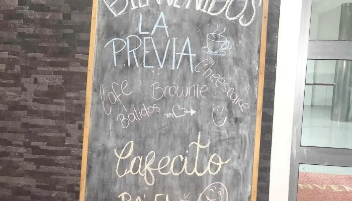 La Previa Cafe Restobar Menu