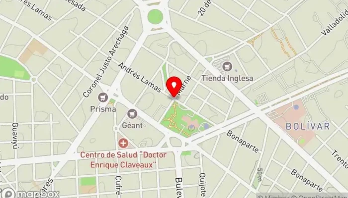 mapa de La Recorre Hamburguesería en Montevideo