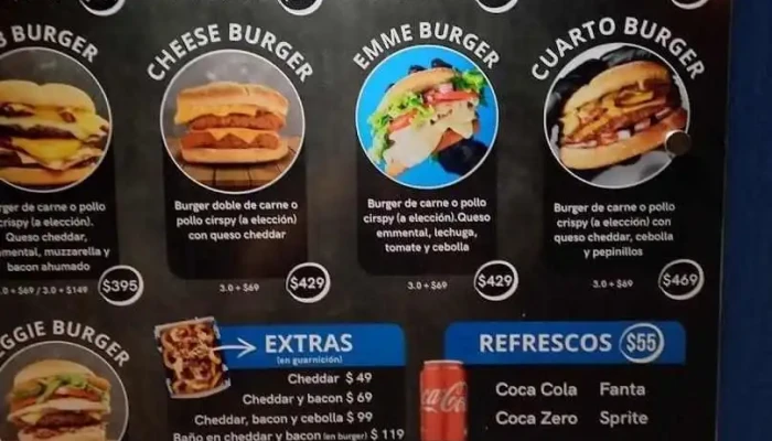 La Recorre:  Menu - Hamburguesería