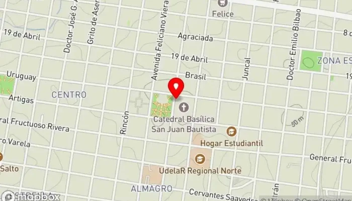 mapa de La Recova Burger & Café Restaurante de comida rápida, Cafetería en Salto