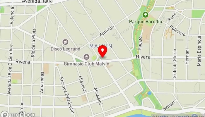 mapa de La Roti de Malvin Restaurante en Montevideo