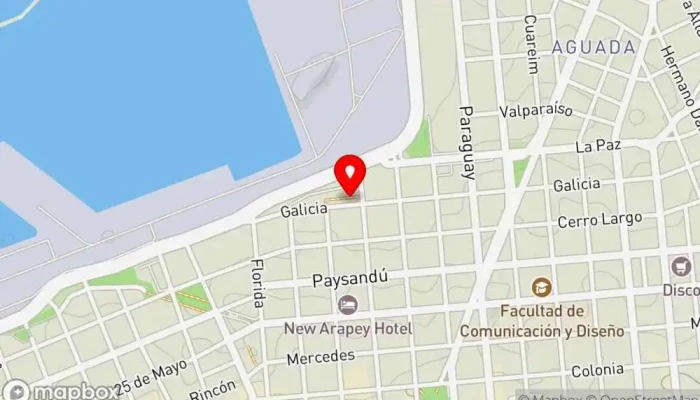 mapa de La Sabrosa Comidas al Paso Cafetería en Montevideo