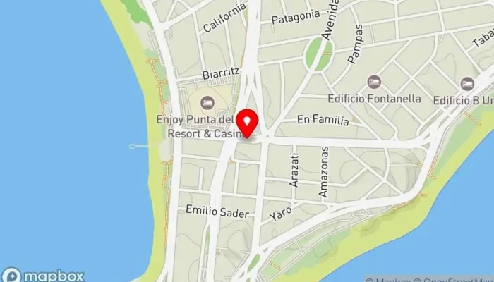 mapa de La taberna Restaurante, Bar en Punta del Este