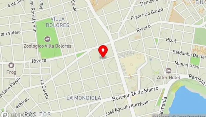 mapa de La Tabla de Tere Parrilla, Restaurante en Montevideo