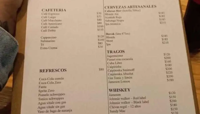 La Tabla Menu