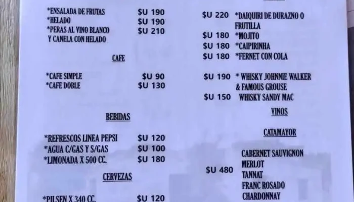 La Tapera De Enrique:  Menu - Restaurante