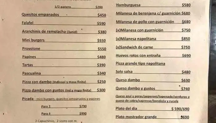 La Tienda De Chela:  Menu - Restaurante