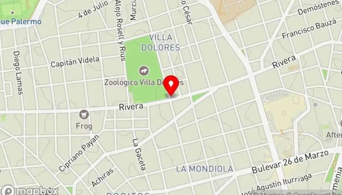 mapa de La Toja Bar en Montevideo