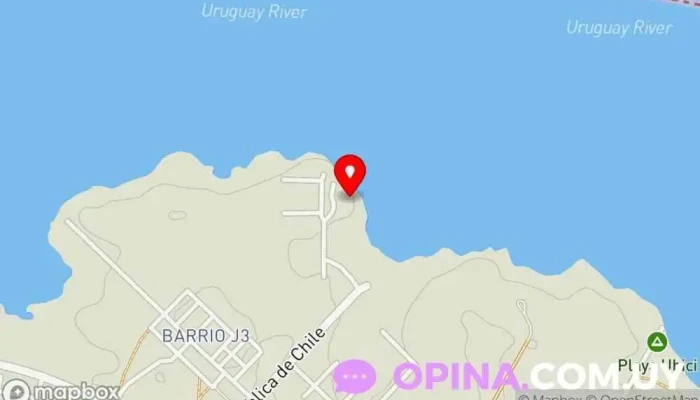 mapa de LA TOMA Alojamiento en Fray Bentos