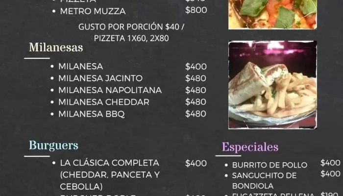 La Ventanita De Jacinto:  Menu