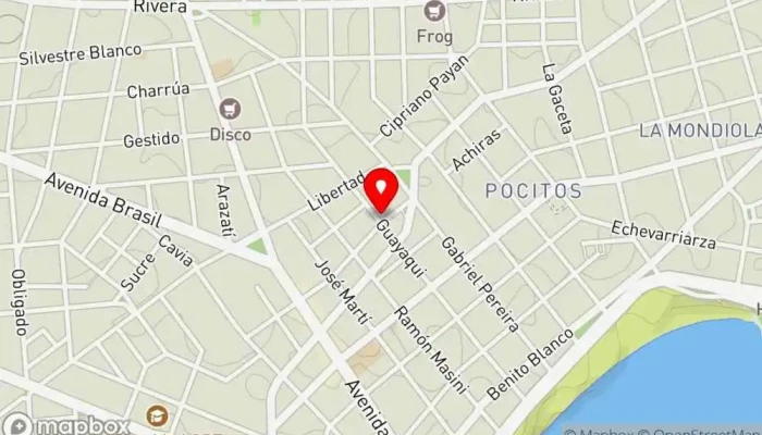 mapa de La Vieja Restaurante en Montevideo