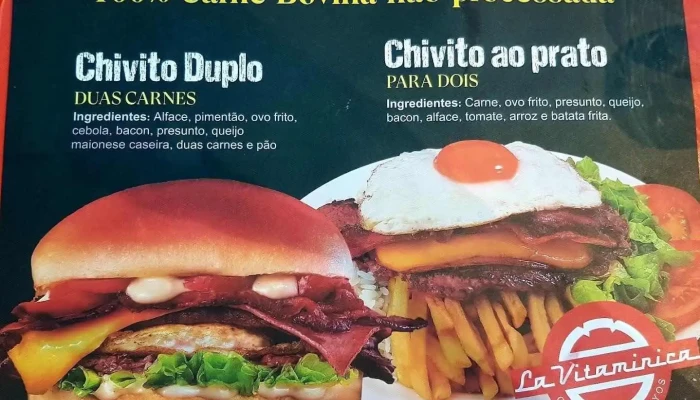 La Vitaminica:  Chivitos Uruguayos Menu