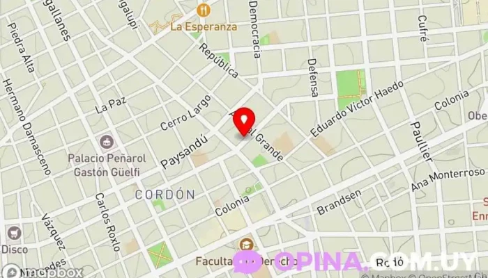 mapa de Laboratorio Laboratorio de análisis clínicos, Médico, Laboratorio, Servicio de salud ocupacional, Médico especializado en medicina laboral en Montevideo