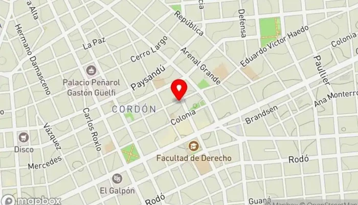 mapa de LAGANDARA Panaderia Panadería en Montevideo