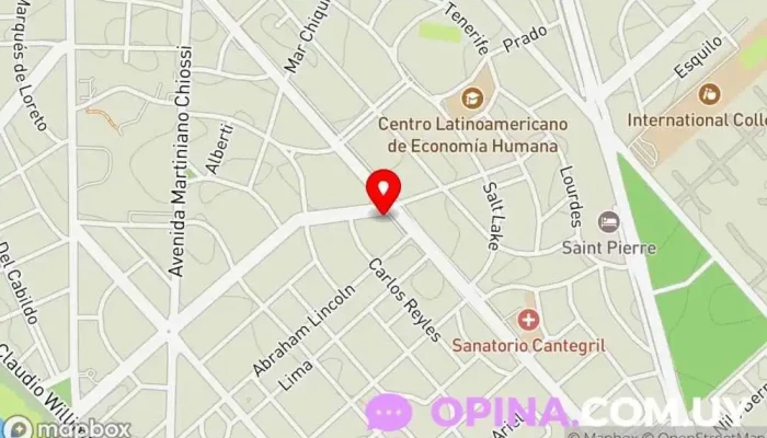 mapa de Lamont Propiedades Agencia inmobiliaria en Punta del Este