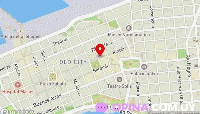mapa de Lannis Negocios Inmobiliarios Agencia inmobiliaria en Montevideo