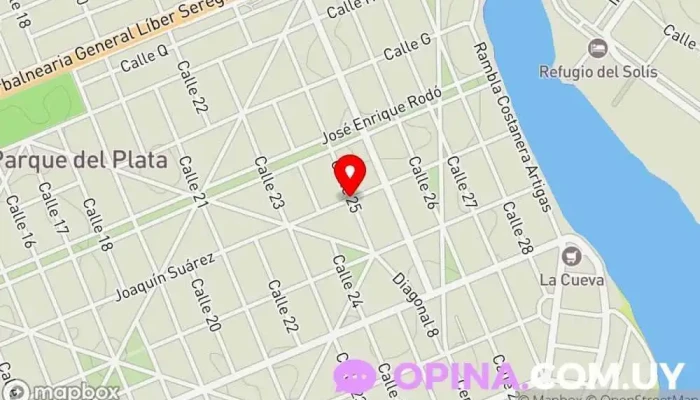 mapa de Lariau Propiedades Agencia inmobiliaria en Parque del Plata
