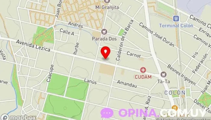 mapa de Larrañaga Estevez Agentes inmobiliarios en Montevideo