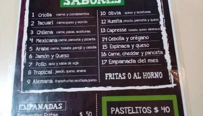 Las Arachanitas:  Menu - Restaurante