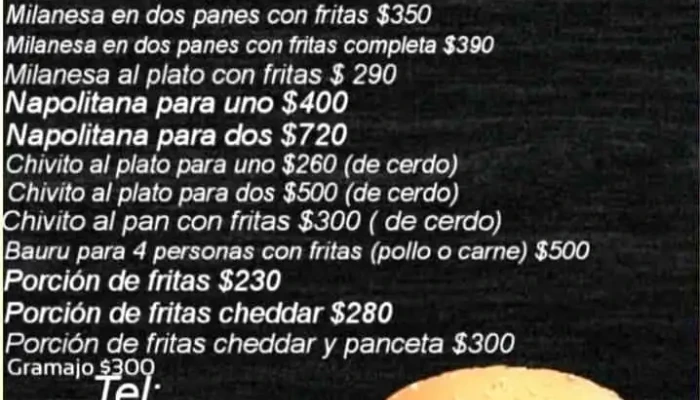 Las Delicias:  Menu - Pizzería