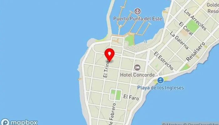 mapa de Las Pavas Restaurante & Bakery Restaurante en Punta del Este