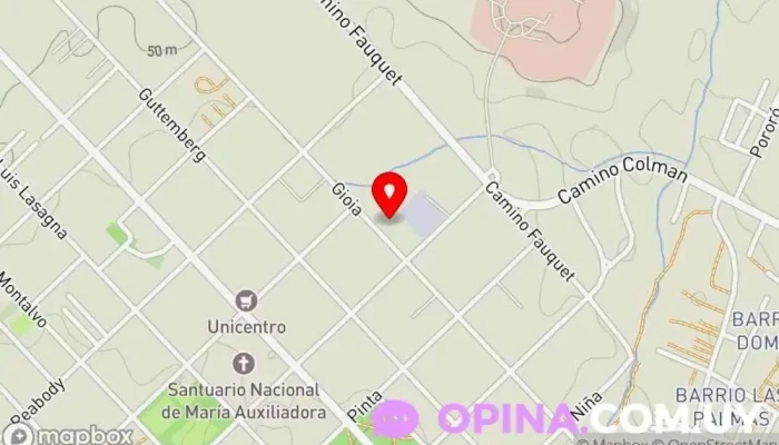 mapa de Las piedras Sociedad de viviendas en Montevideo