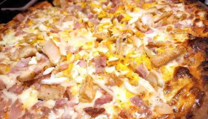 Las Tejas:  Pizza Cafe Delivery Pizza Hawaiana - Restaurante