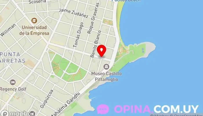 mapa de Laura Ugartemendía, Magister Psicología Clínica Psicólogo en Montevideo
