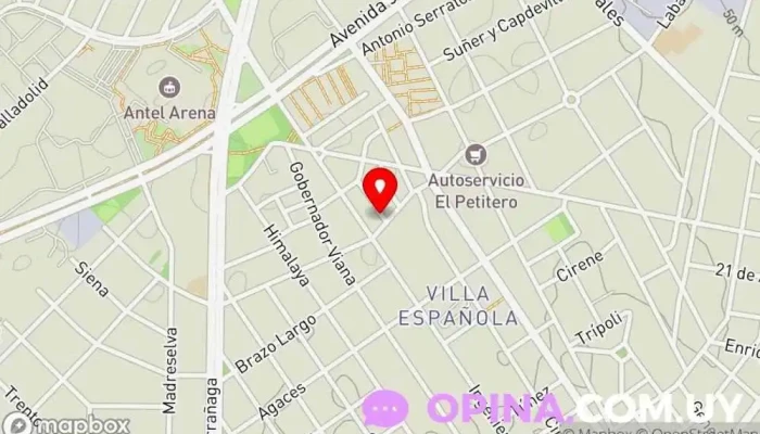 mapa de Laura Vilano Sociedad de viviendas en Montevideo