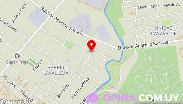 mapa de Lavarropas el pi Escuela en Montevideo