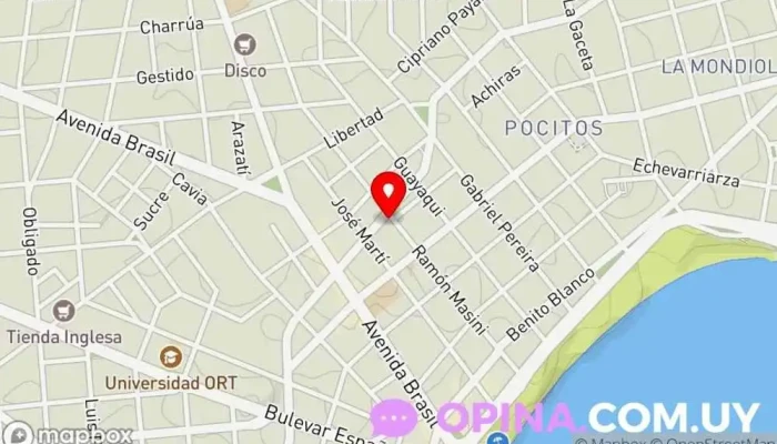 mapa de LAZOS Odontología Familiar Clínica dental en Montevideo