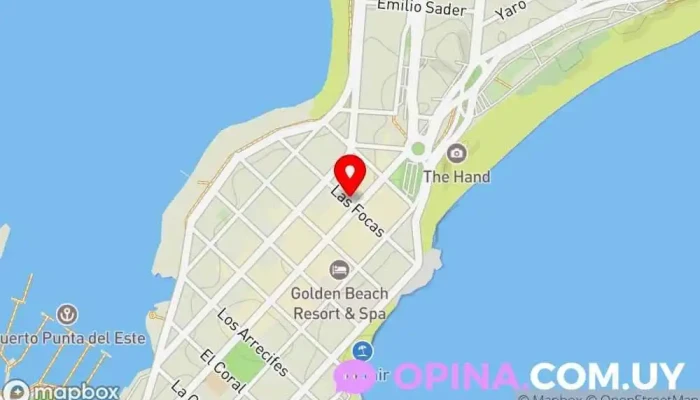 mapa de Le Crayon Tienda de bolígrafos en Punta del Este