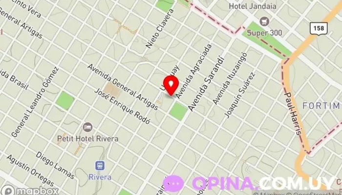 mapa de Leandro gomes  en Rivera