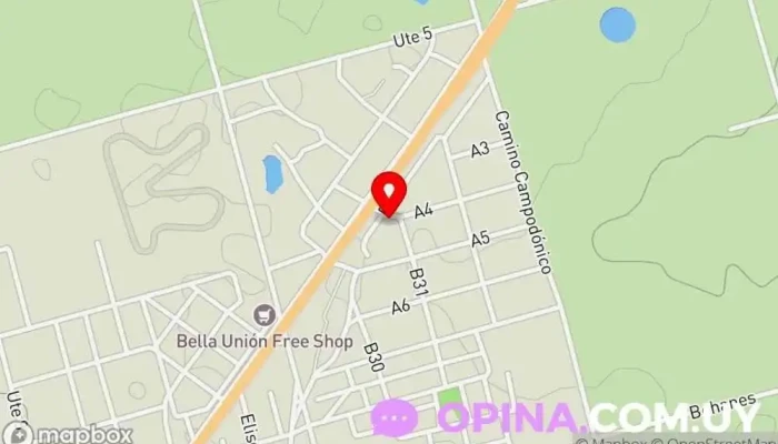 mapa de Leo Gym Gimnasio en Bella Unión