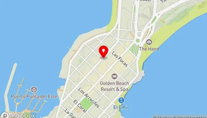 mapa de Les Délices Restaurante, Panadería, Cafetería, Pastelería en Punta del Este